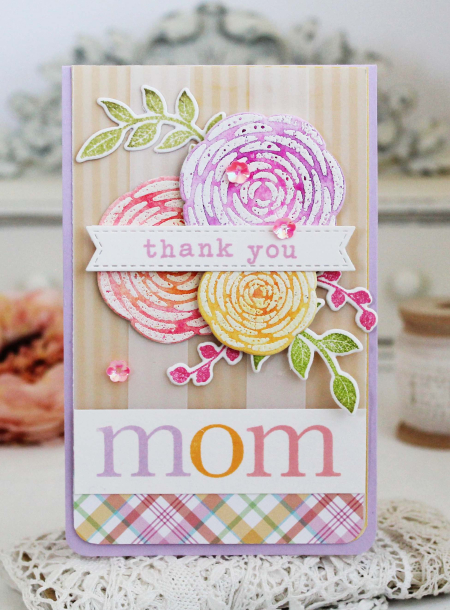 Thank You Mom card by Melissa Phillips for Scrapbook & Cards Today