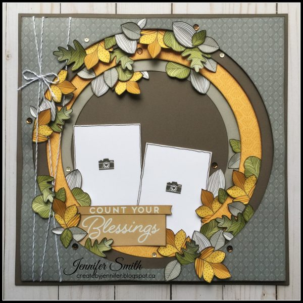 count your blessings layout for Scrapbook & Cards Today magazine