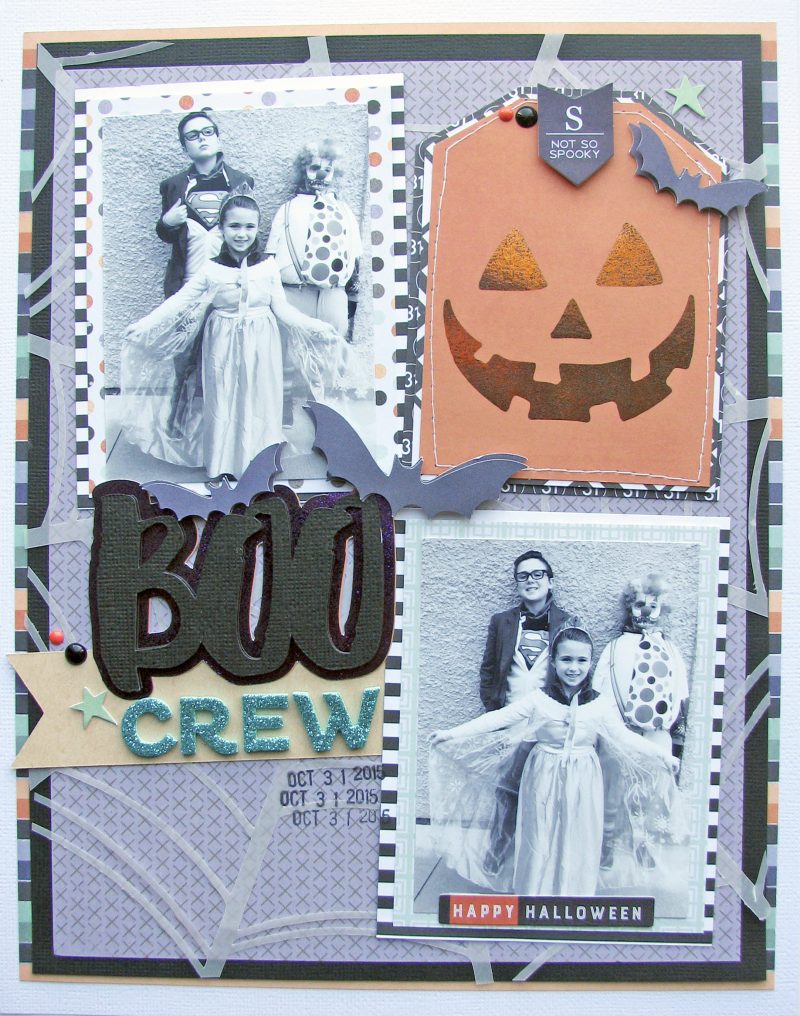 Boo Crew by Nicole Nowosad for Scrapbook & Cards Today magazine
