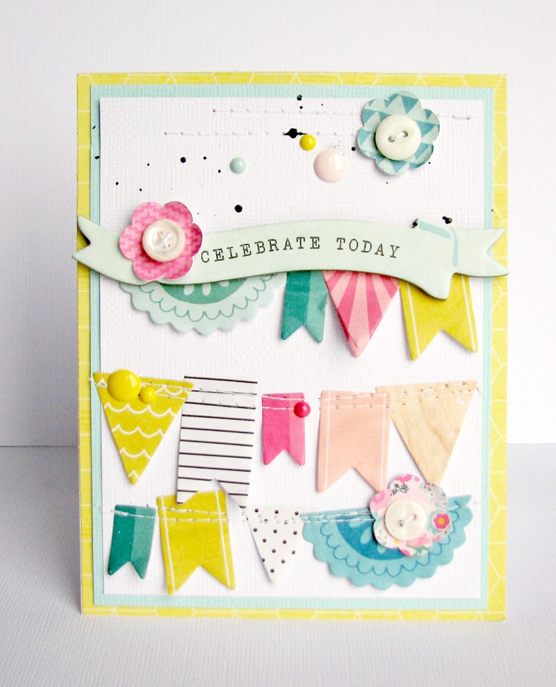 Nicole Nowosad card for Scrapbook & Cards Today magazine