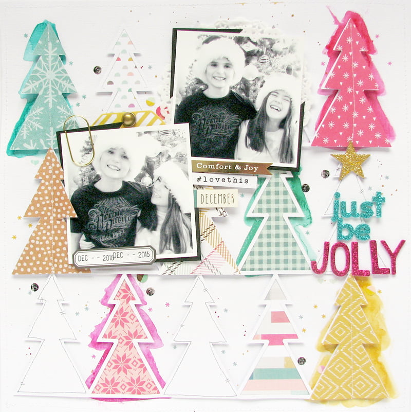 Just be jolly full by Nicole Nowosad for Scrapbook and Cards Today Magazine
