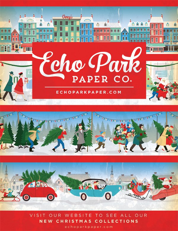 Echo Park Paper Ad for Scrapbook & Cards Today Winter 2017 issue
