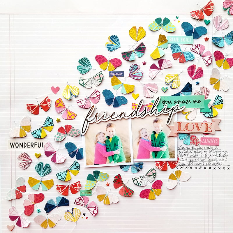 Friendship Layout by Paige Evans for Scrapbook & Cards Today