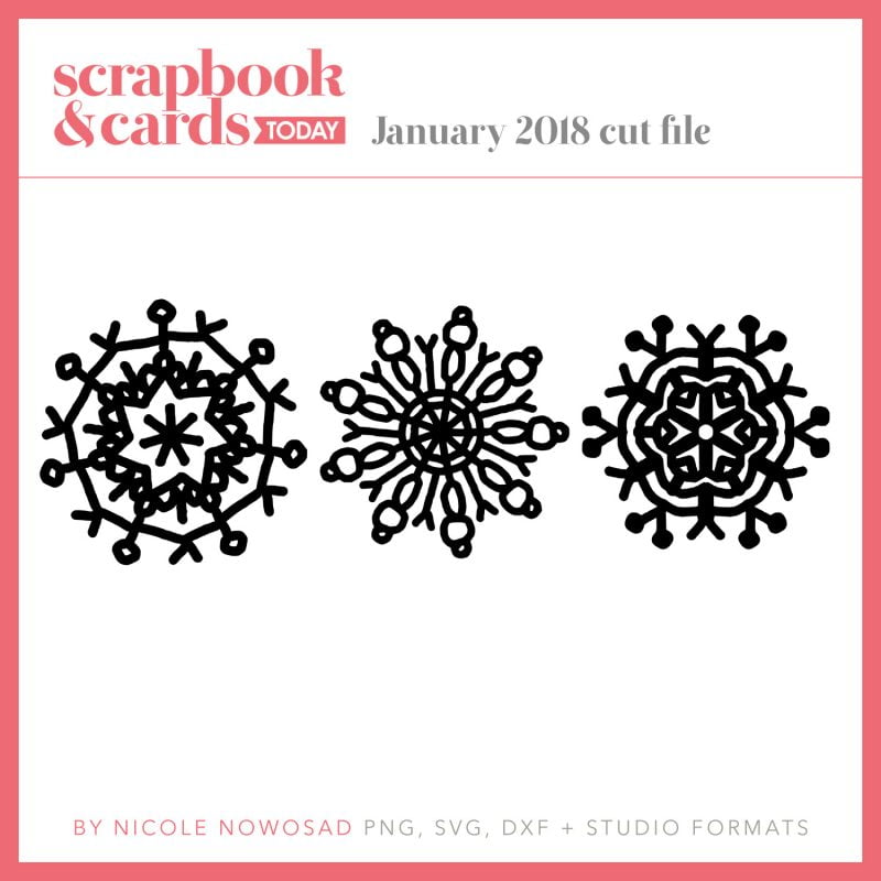 January 2018 free cutting file from Scrapbook & Cards Today