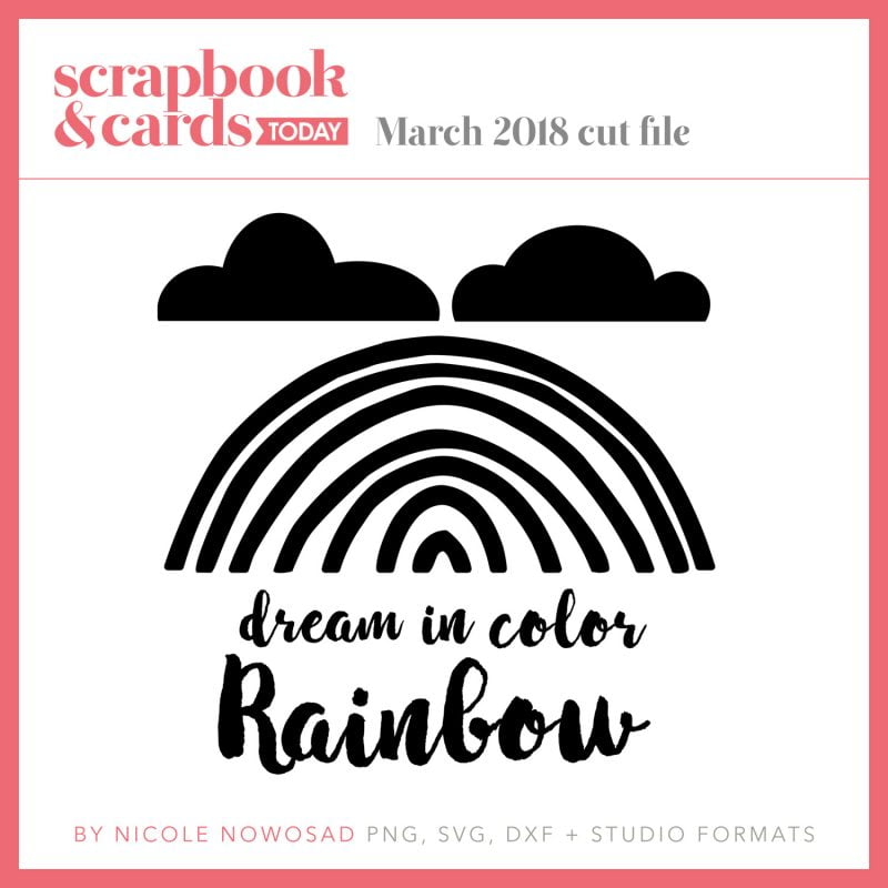 March 2018 free cut file for Scrapbook & Cards Today