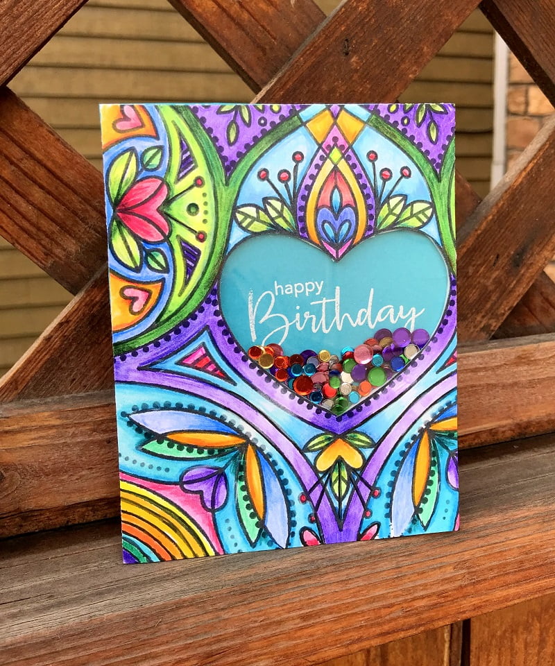 Technique Tuesday: Stencils and Coloured Pencils with Becki Adams -  Scrapbook & Cards Today Magazine