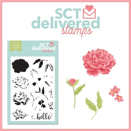 SCT Delivered Stamps - Peonies