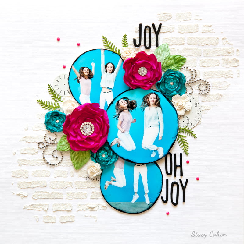 Joy Oh Joy layout by Stacy Cohen for Scrapbook and Cards Today
