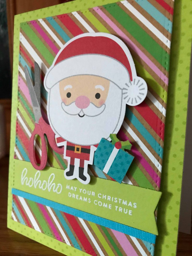 Ho Ho Ho Card detail by Susan R Opel for Scrapbook & Cards Today