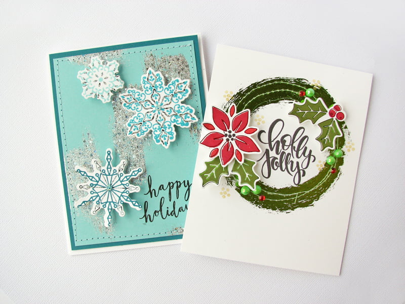 Holiday card set by Nicole Nowosad for Scrapbook & Cards Today