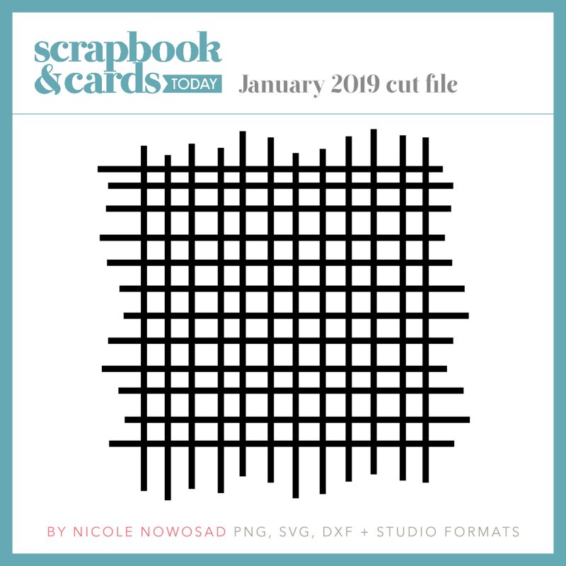 January 2019 free cut file from Scrapbook & Cards Today