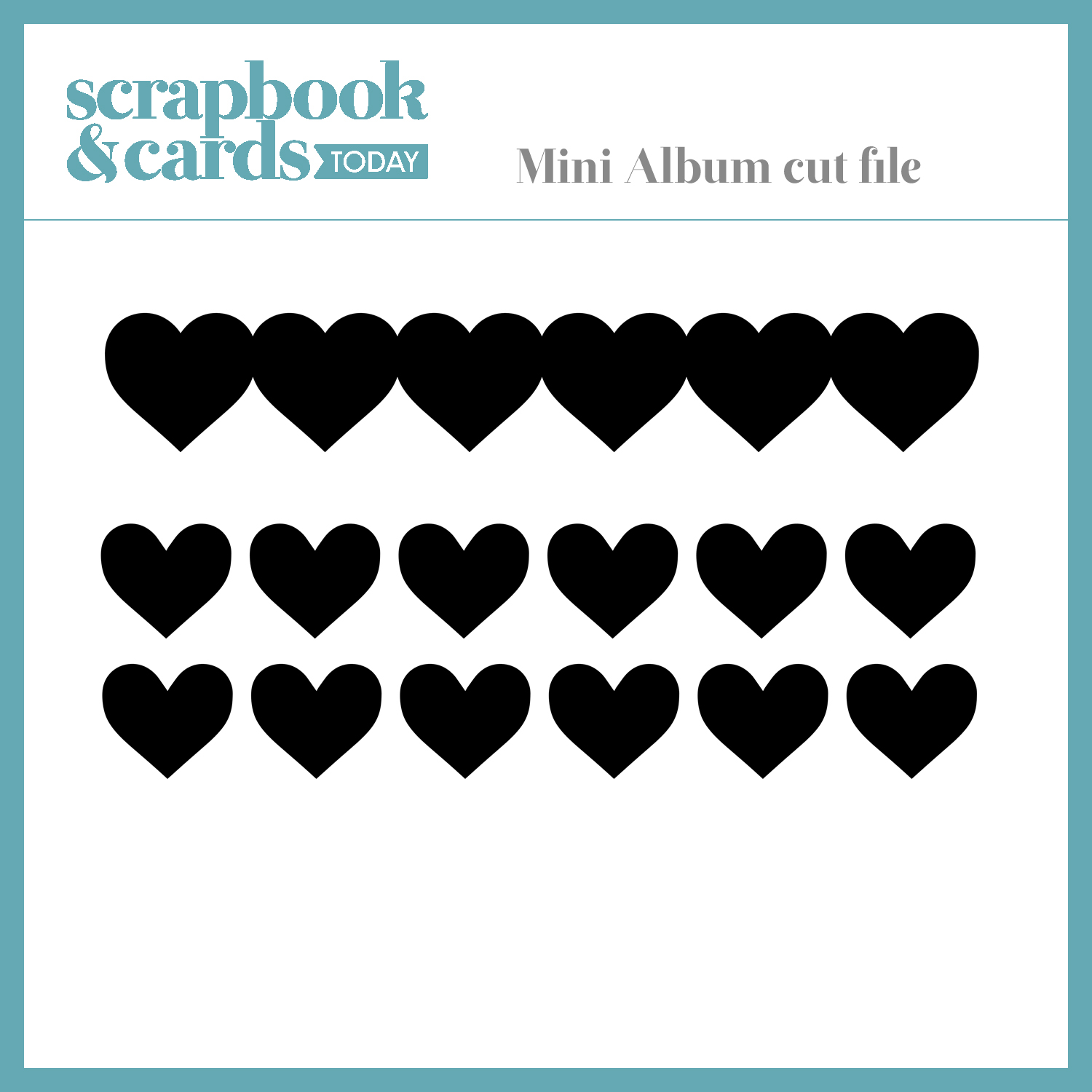 Mini album - Free cut file February 2019 by Scrapbook & Cards Today