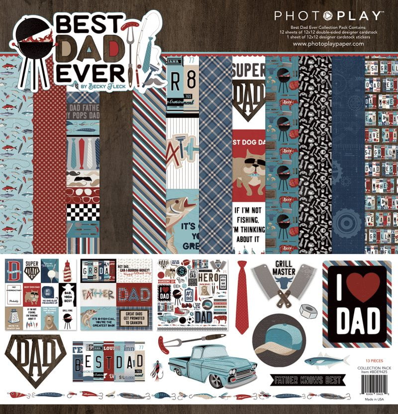 Photo Play Paper Best Dad Ever collection for SCT Magazine