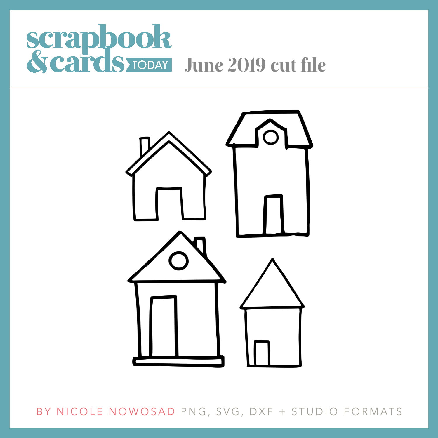 Scrapbook & Cards Today June 2019 free cut file