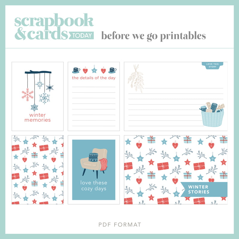 Scrapbook & Cards Today - Winter 2020 Journaling Card Set