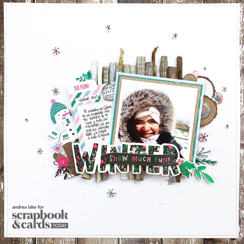paper: Challenge 06 :: Scrapbook with a BIG Title