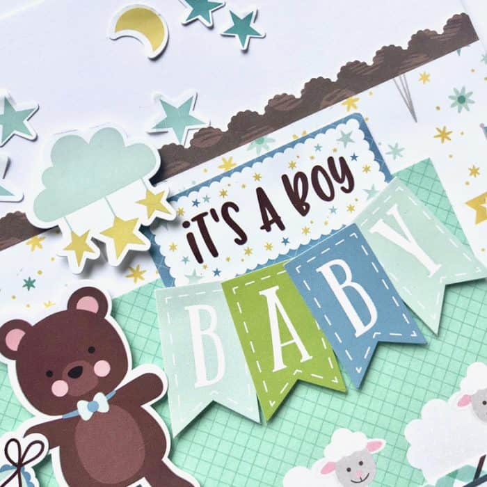 Sweet Baby Boy Scrapbook Kit - Scrapbook & Cards Today Magazine