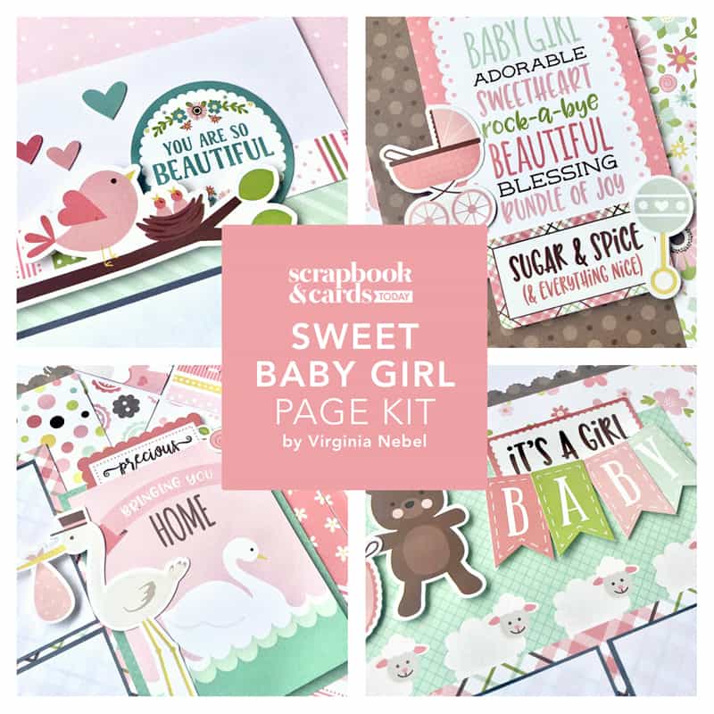 Sweet Baby Girl Scrapbook Kit