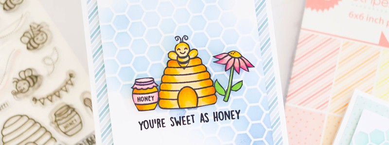 honeycomb shaker gift tag