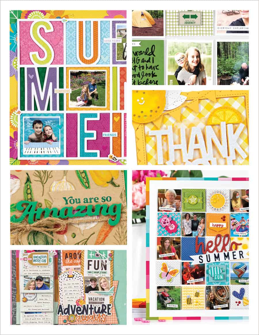 Scrapbook & Cards Today magazine - Summer 2022 collage