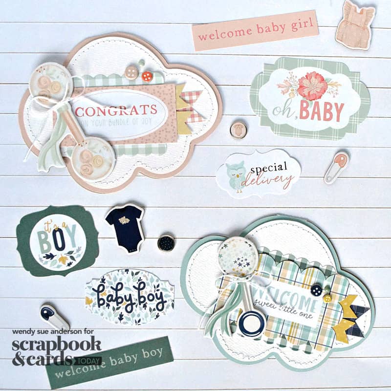 Echo Park Paper Company Welcome Baby Boy Element Sticker
