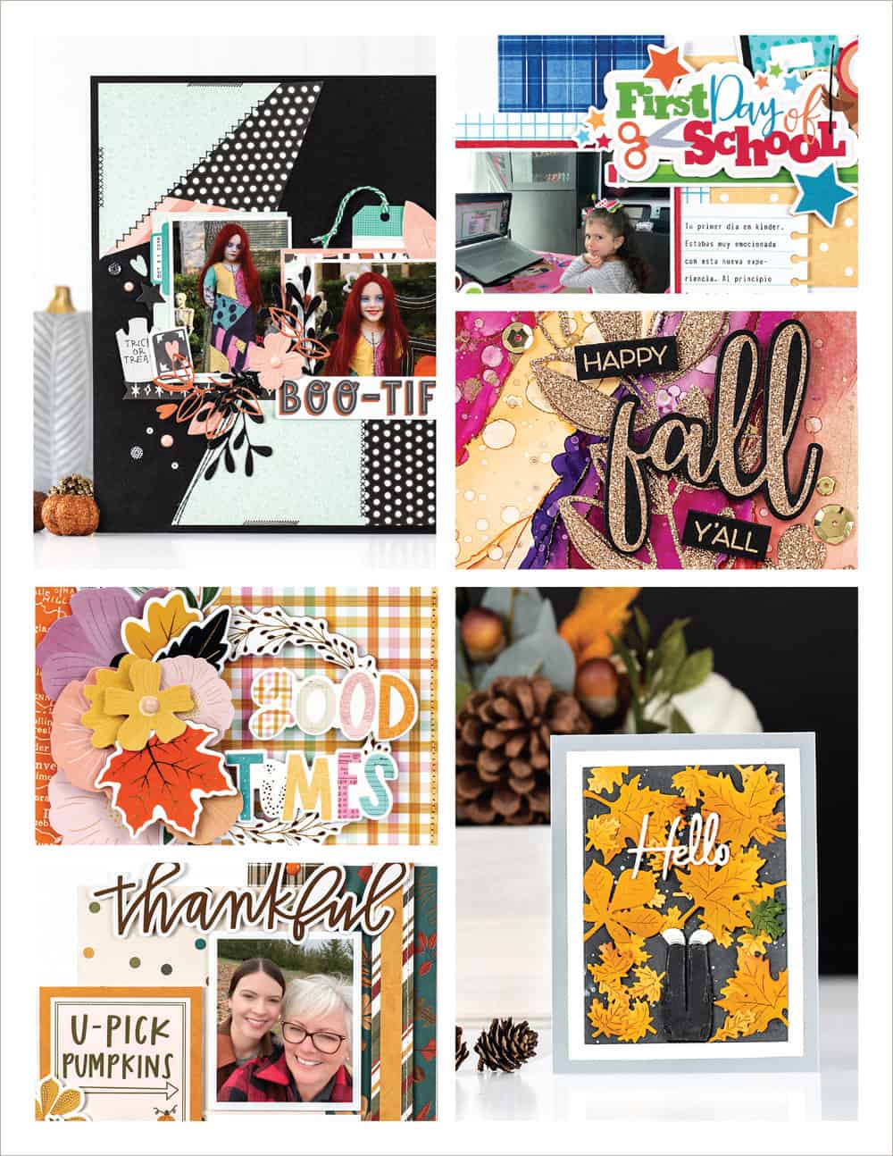 Scrapbook & Cards Today magazine - Fall 2022 Issue Collage
