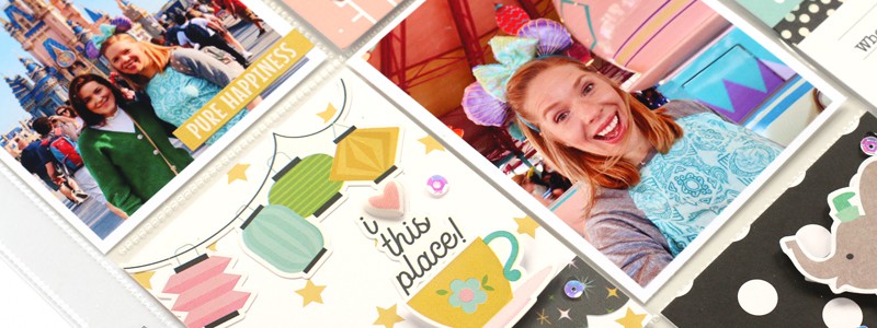 Disney Pages with Simple Stories  Disney scrapbooking layouts, Disney  scrapbook, Disney scrapbook pages
