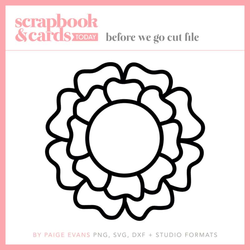 Flower Cut File - Scrapbook & Cards Today Spring/Summer 2024